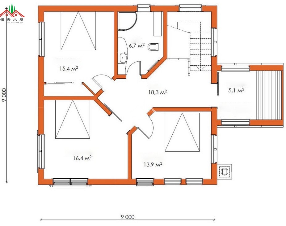 简易木房子结构设计图图片